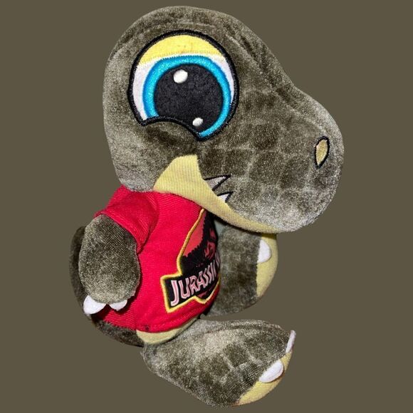 Universal Studios Other - Jurassic Park Logo Universal Studios Exclusive Games Plush Dinosaur Green Raptor